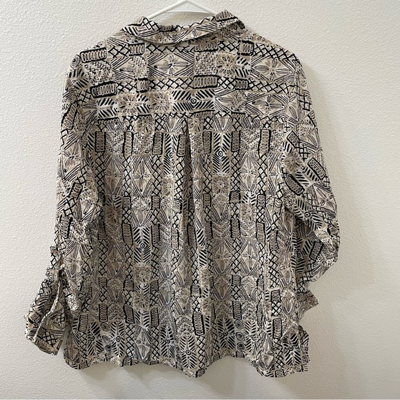 Appleseed’s Aztec blouse tan xl - Picture 2 of 3